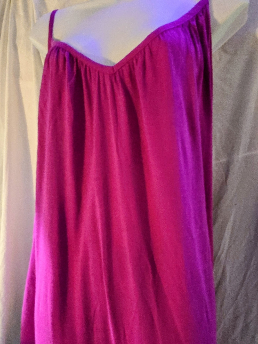Ava & Viv Bright Magenta Spaghetti Strap Dress With Pockets NWT 4XL - Picture 2 of 11